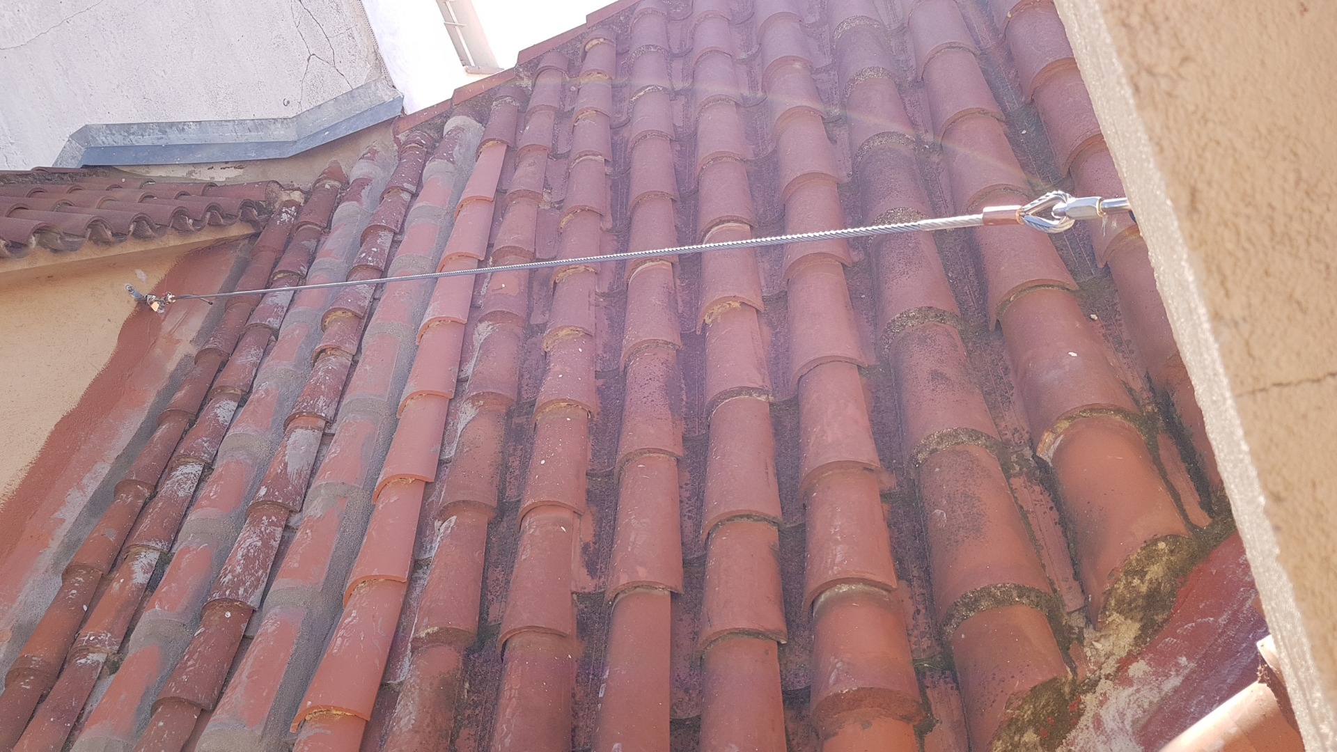 linea de vida a fachada